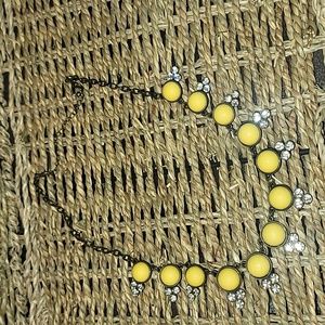 NWT designer Plunder yellow ginger necklace 💛